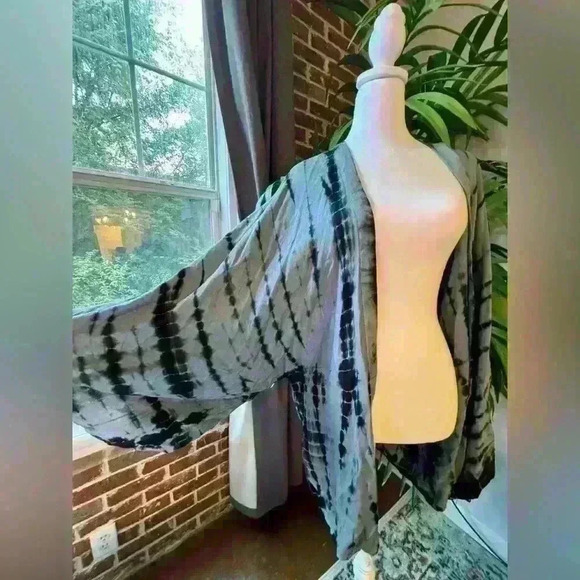 Sim & Sam Tie-Dye Open Front Cardigan/Kimono Size S/M - Picture 5 of 7